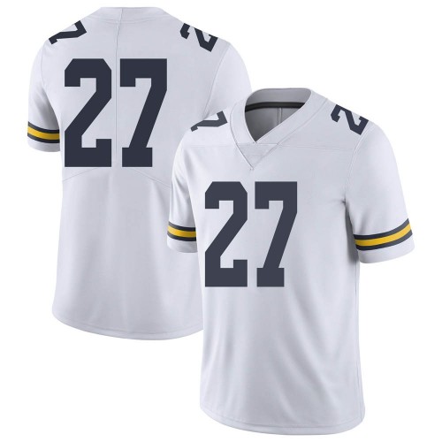 Hunter Reynolds Michigan Wolverines Youth NCAA #27 White Limited Brand Jordan College Stitched Football Jersey PDO6254ID